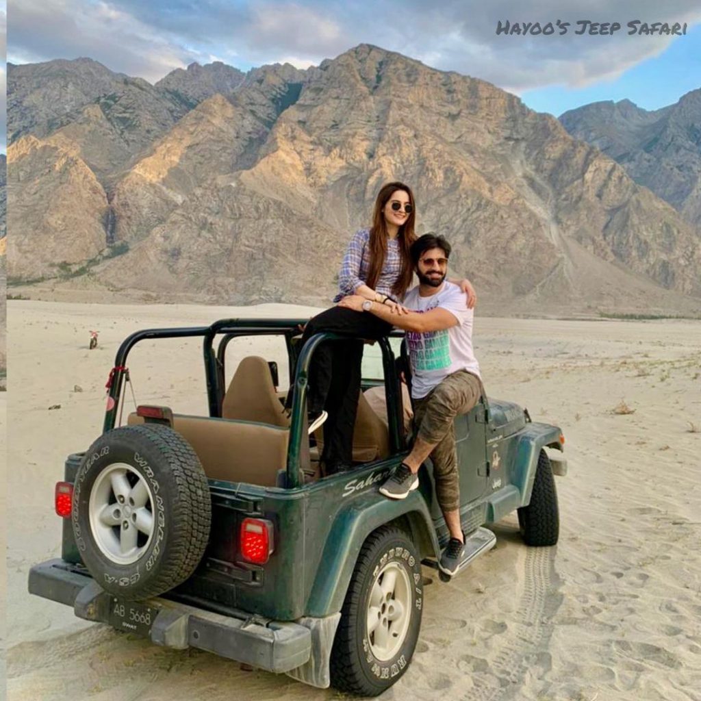 Aiman Khan And Muneeb Butt Latest Clicks From Skardu