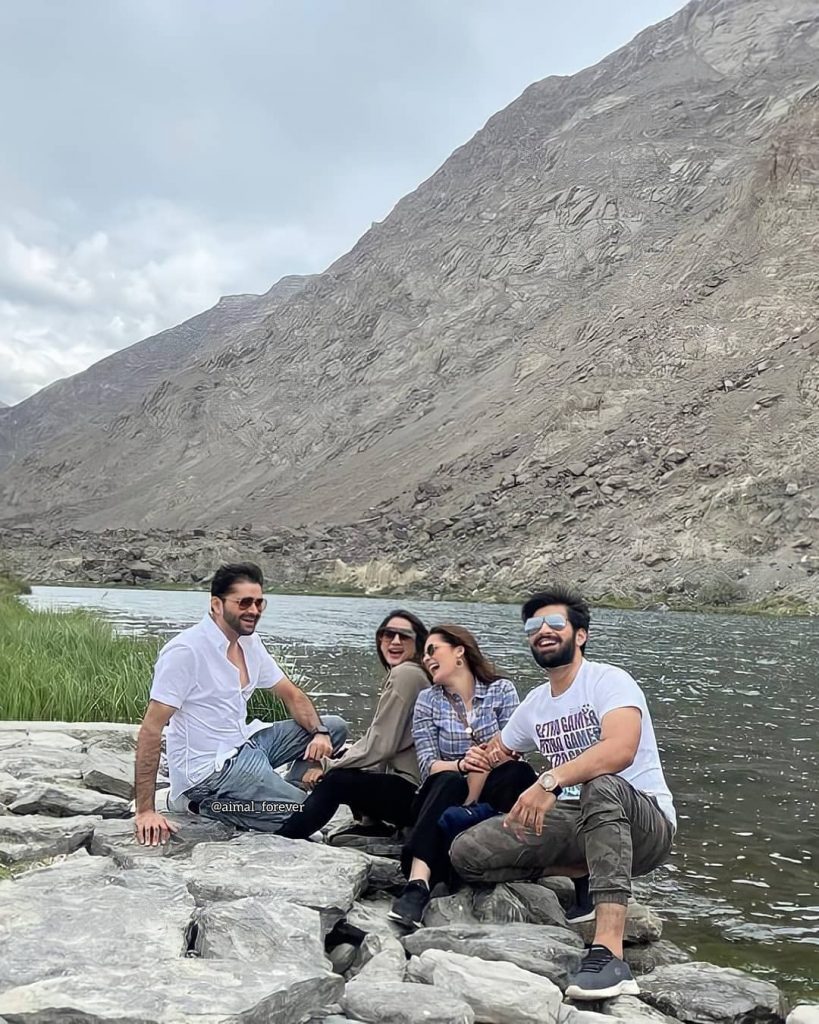 Aiman Khan And Muneeb Butt Latest Clicks From Skardu