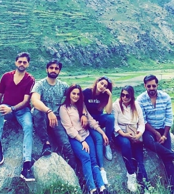 Latest Pictures Of Aiman Khan And Muneeb Butt From Hunza