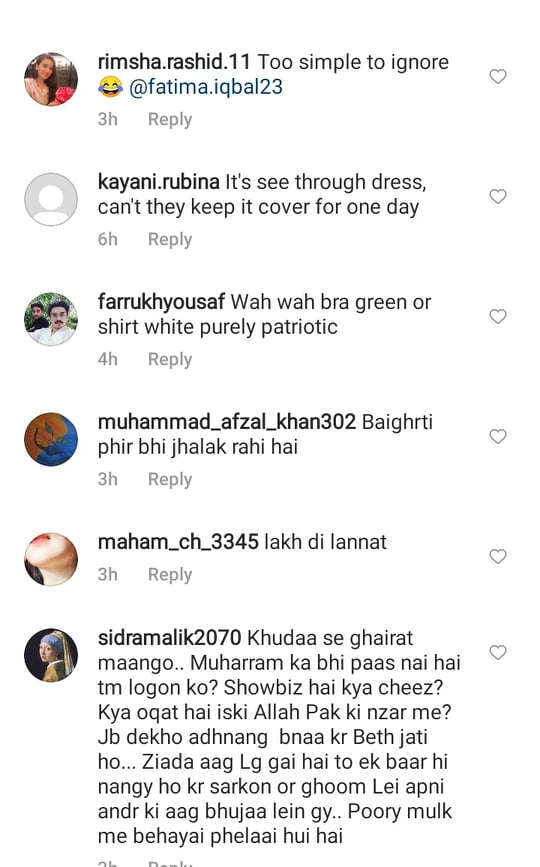 Severe Public Criticism On Ayesha Omar's Independence Day Outfit