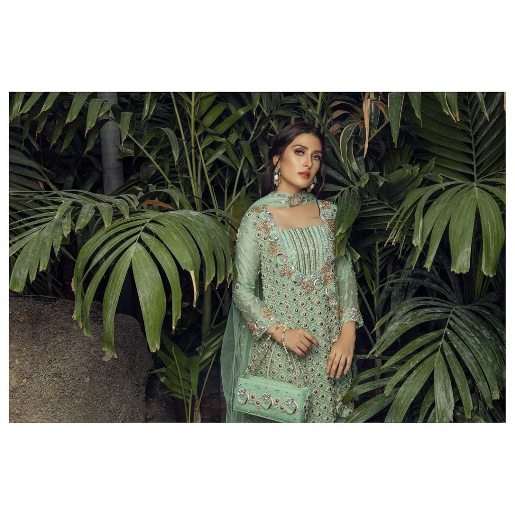 Komal Chawla Couture Formal Wear Featuring Ayeza Khan