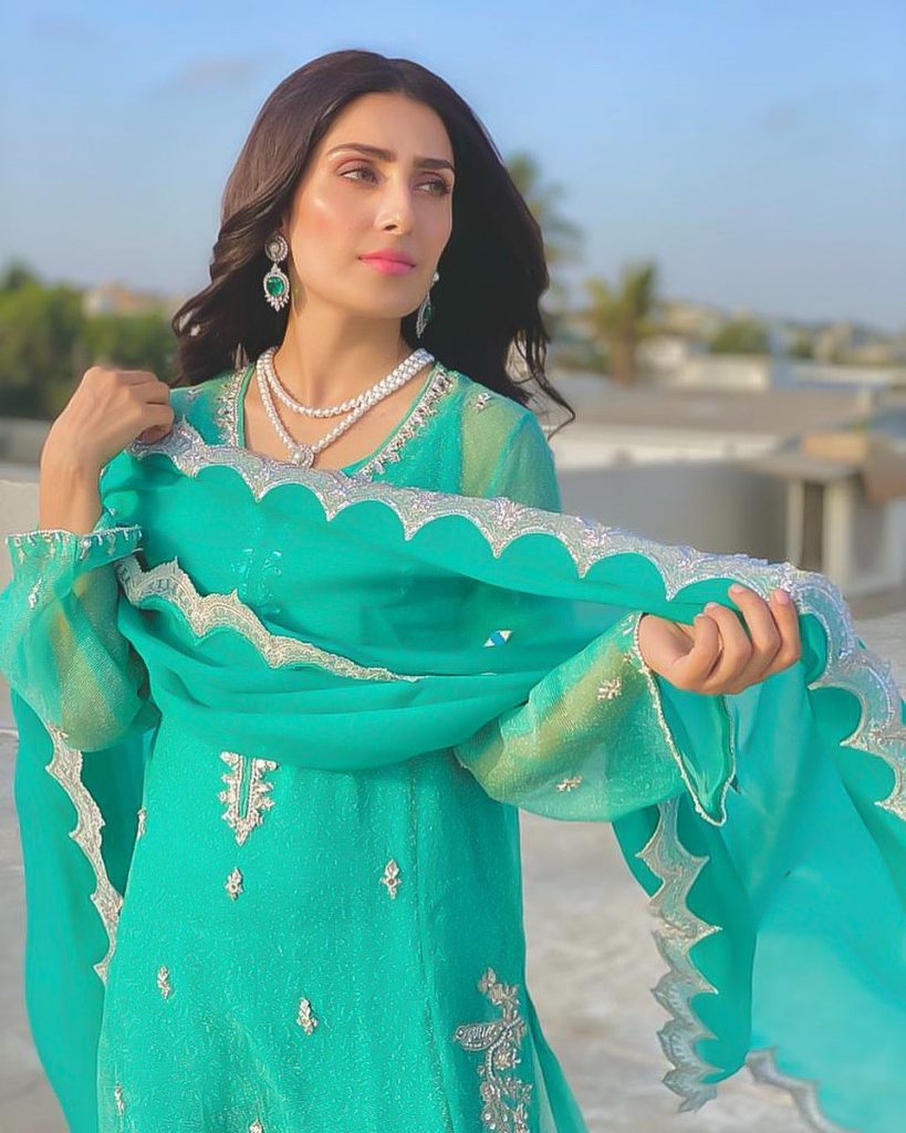 Ayeza Khan Looks Like A Goddess In Ivory Bridal Ensemble