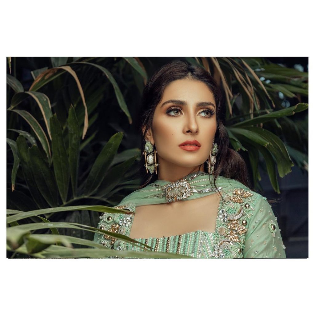 Komal Chawla Couture Formal Wear Featuring Ayeza Khan