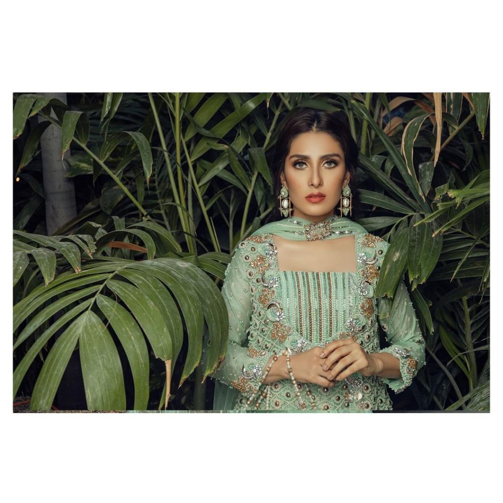 Komal Chawla Couture Formal Wear Featuring Ayeza Khan