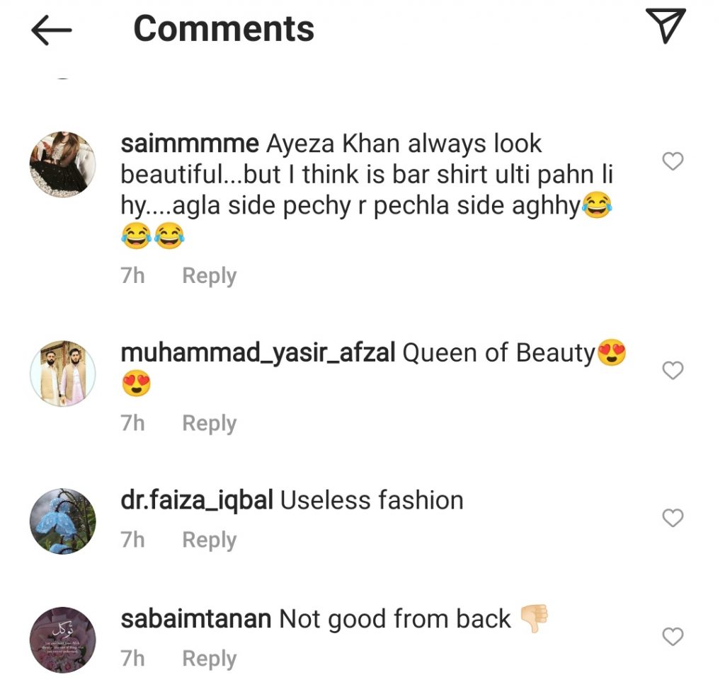 Fans Showing Displeasure Over Ayeza Khan's Latest Picture