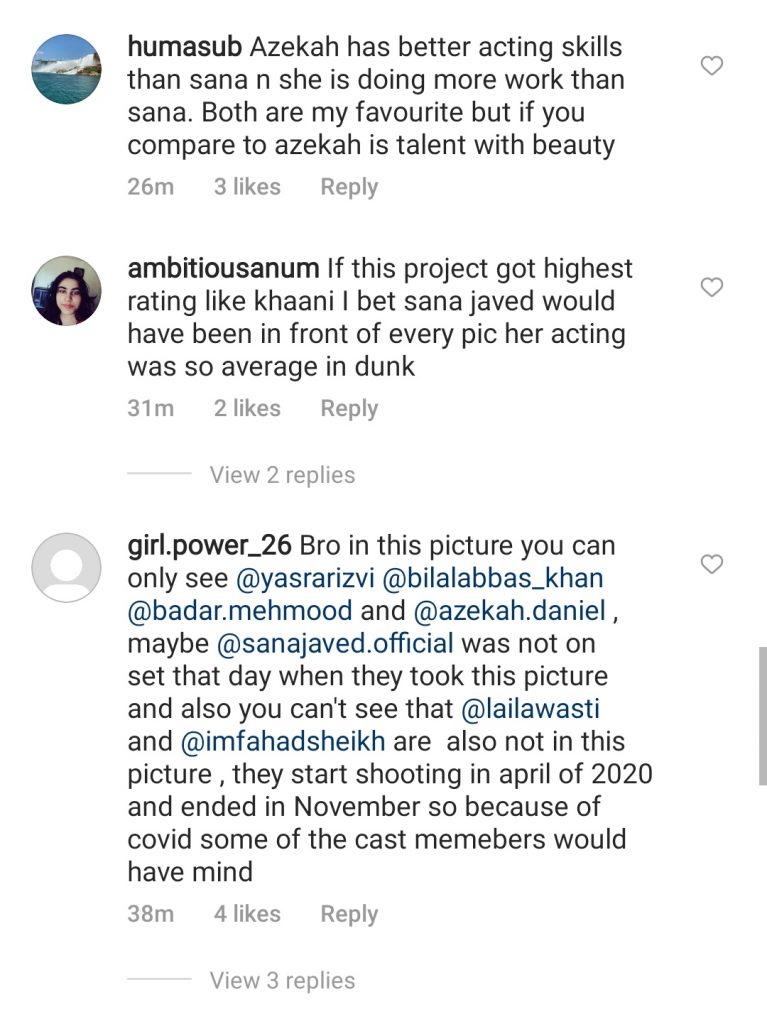 Sana Javed Vs Azekah Daniel - Public Opinion