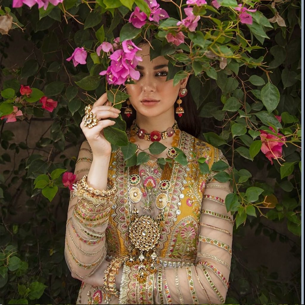 Afrozeh Latest Formal Collection'21 Shehnai Featuring Hania Aamir