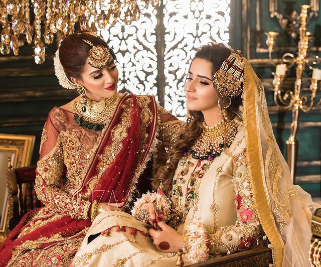 Jannat Mirza And Alishba Anjum Look Radiant In Their Latest Bridal Shoot