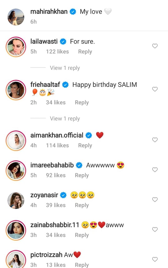 Mahira Khan Shared A Heartfelt Post For Salim Karim On His Birthday