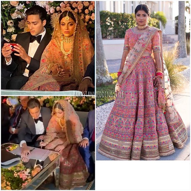 Maryam Nawaz's Daughter-In-Law Wore A Sabyasachi Bridal Ensemble On Nikkah