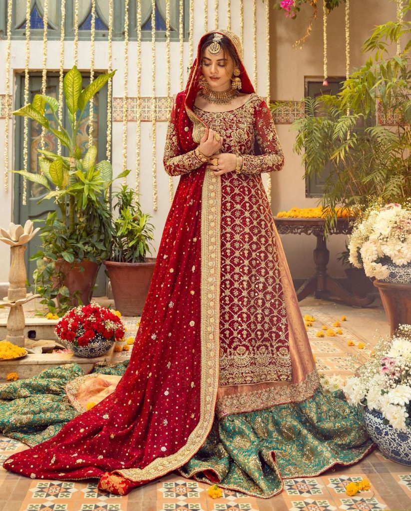 Annus Abrar Bridal Edit Maahru Featuring The Gorgeous Minal Khan