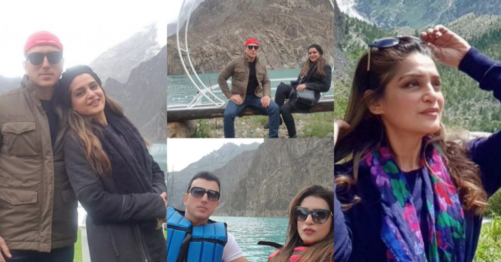 Nazia Malik Beautiful Pictures With Husband From Northern Pakistan
