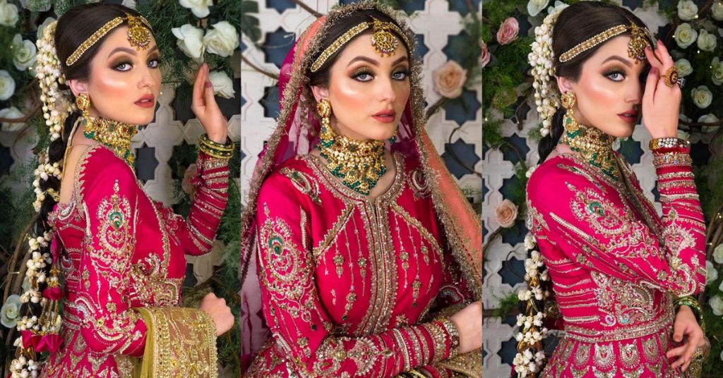 Neha Rajpoot Dazzles As A Traditional Bride In Red