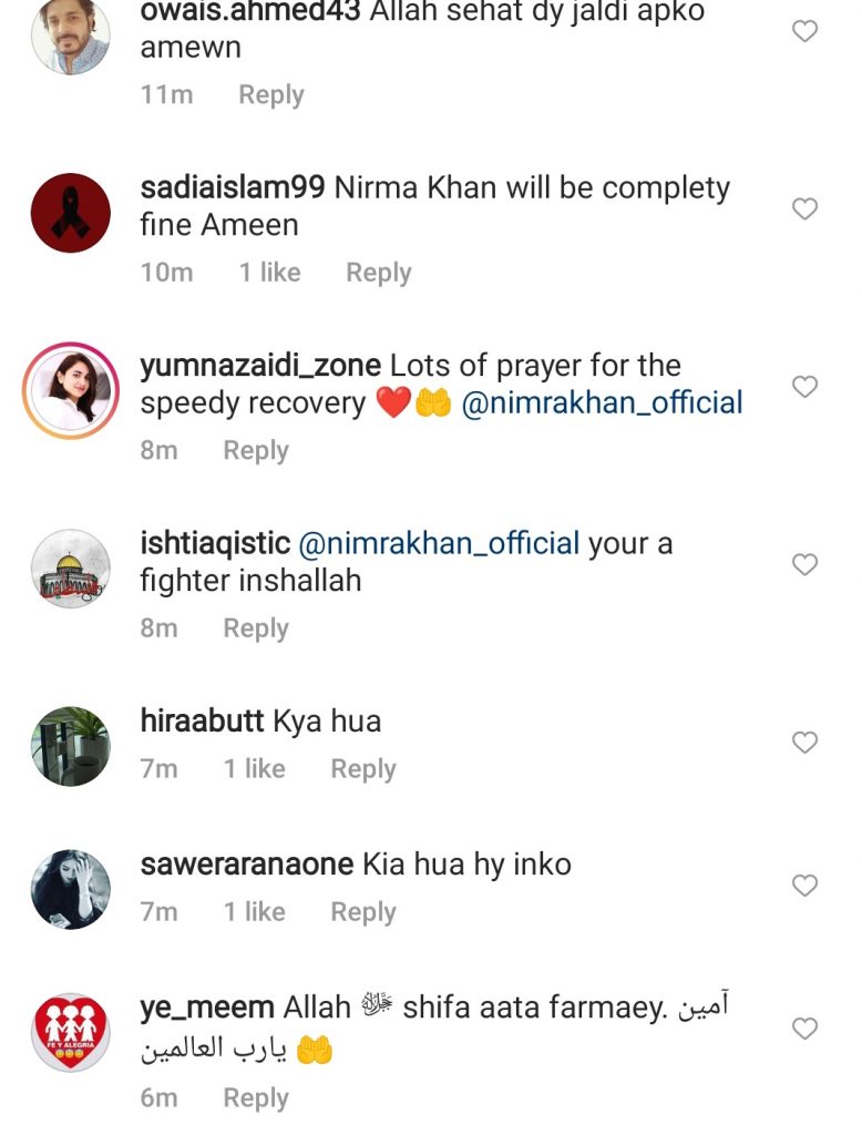 Nimra Khan Admitted In Hospital - Requests Fans for Prayers