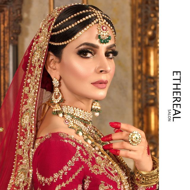 Saba Qamar Looks Radiant In A Traditional Bridal Attire