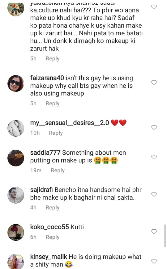 Shahroz Sabzwari Faces Online Trolling For Using Makeup In A BTS Video