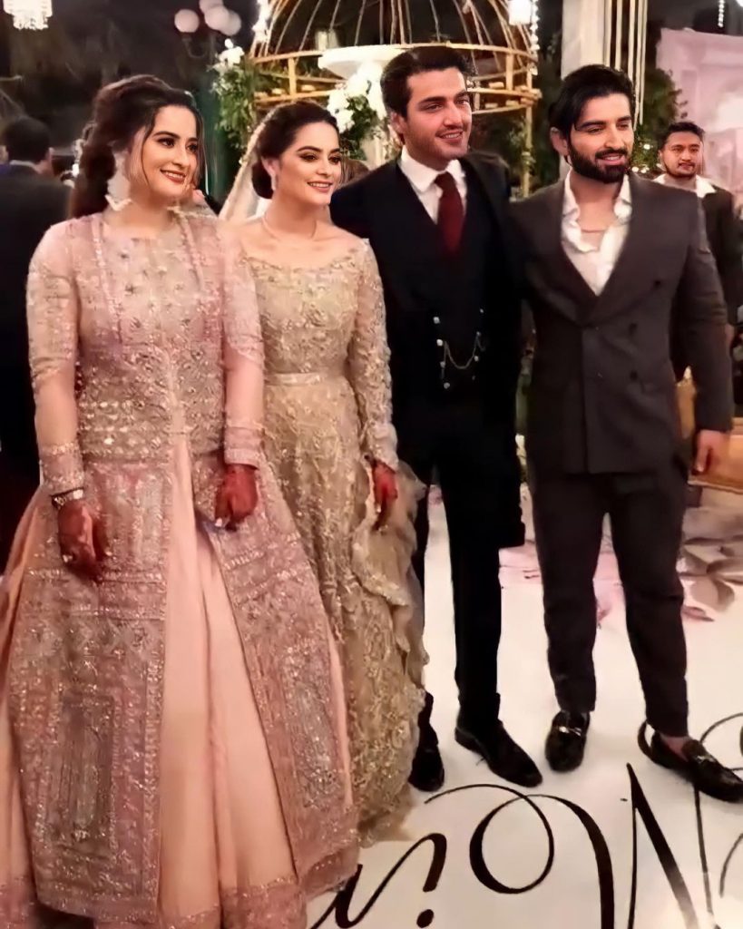 Ahsan Mohsin Ikram & Minal Khan Walima Pictures