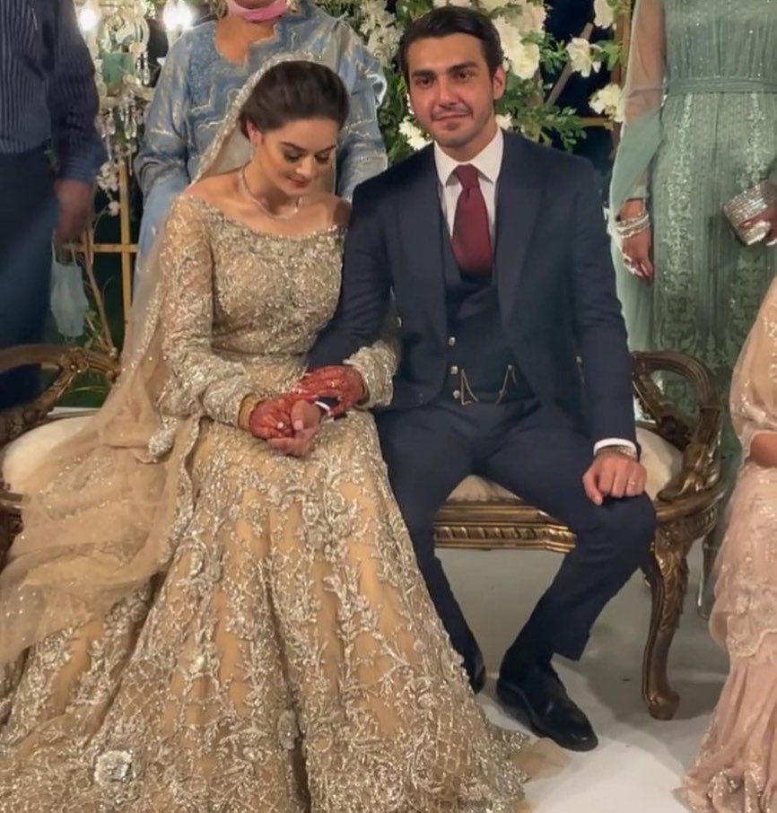 Ahsan Mohsin Ikram & Minal Khan Walima Pictures