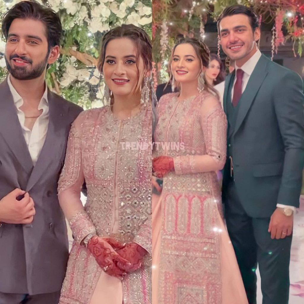 Ahsan Mohsin Ikram & Minal Khan Walima Pictures