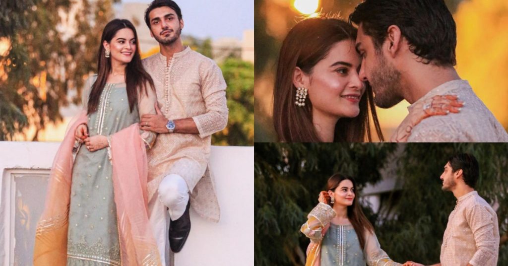 The Newlyweds Minal Khan And Ahsan Mohsin Ikram Pictures