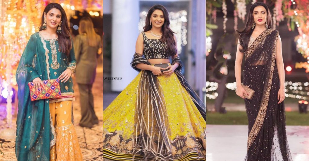 Bewitching Pictures Of Amna Ilyas From Minal Khan's Wedding