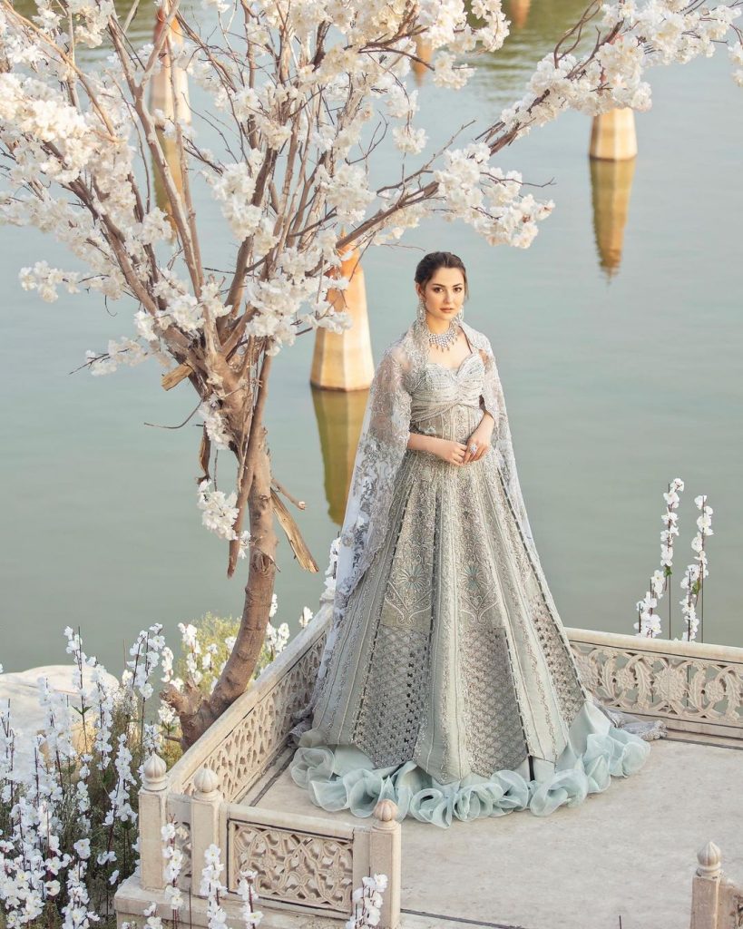 Sunnia Manahil's Latest Bridal Collection Featuring Hania Aamir