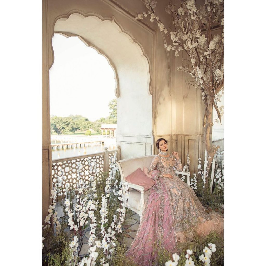 Sunnia Manahil's Latest Bridal Collection Featuring Hania Aamir