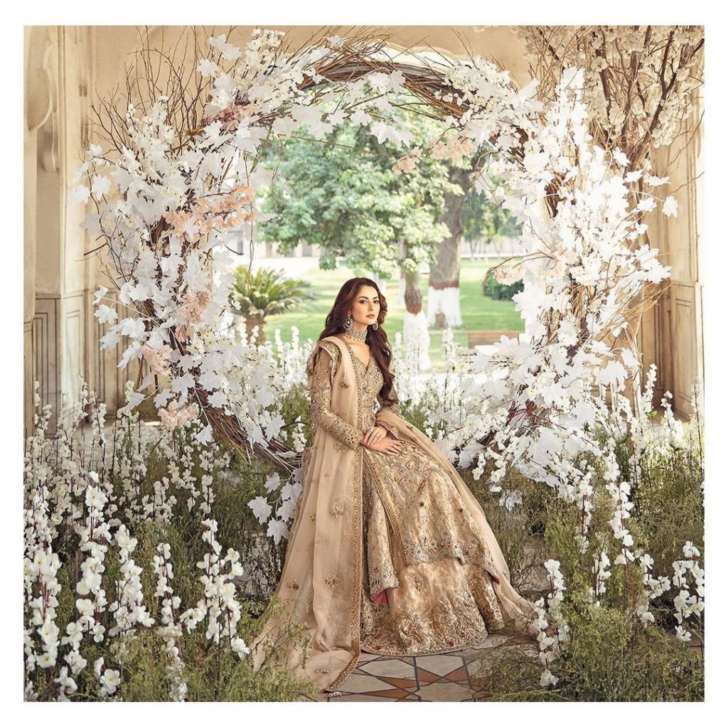 Sunnia Manahil's Latest Bridal Collection Featuring Hania Aamir