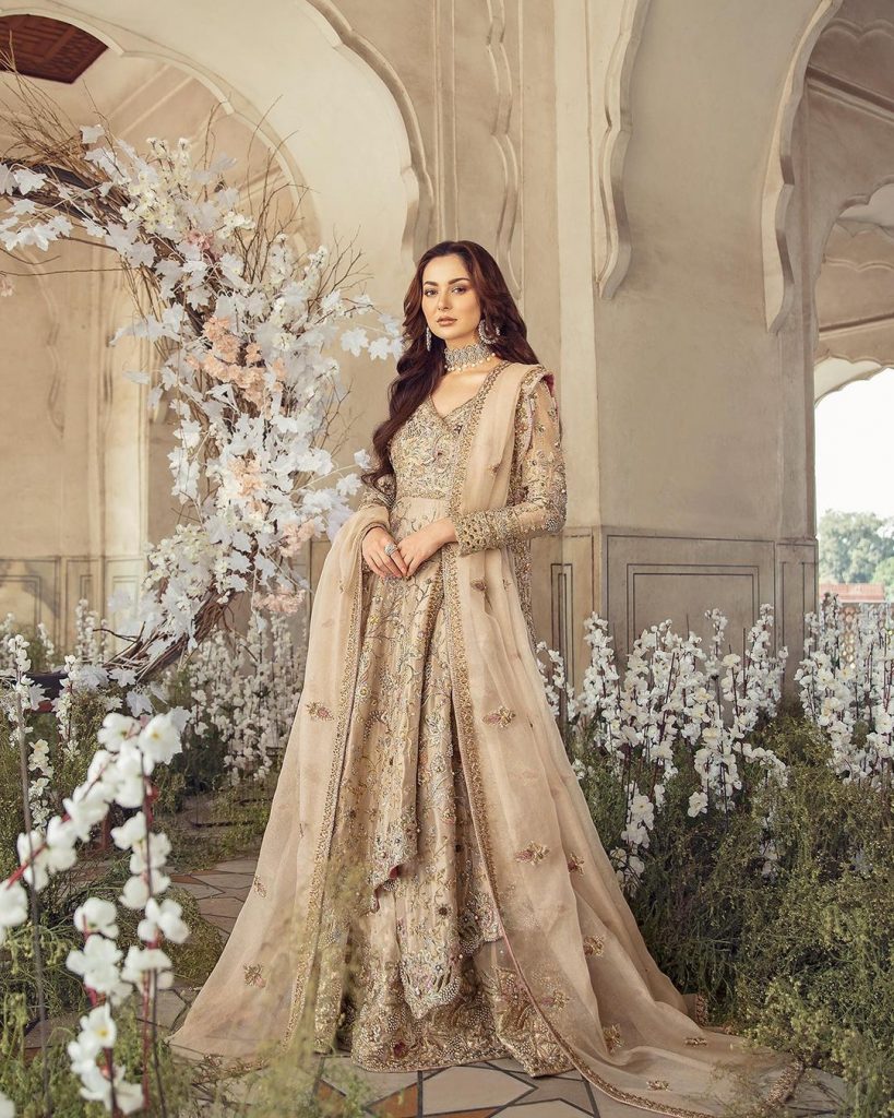 Sunnia Manahil's Latest Bridal Collection Featuring Hania Aamir