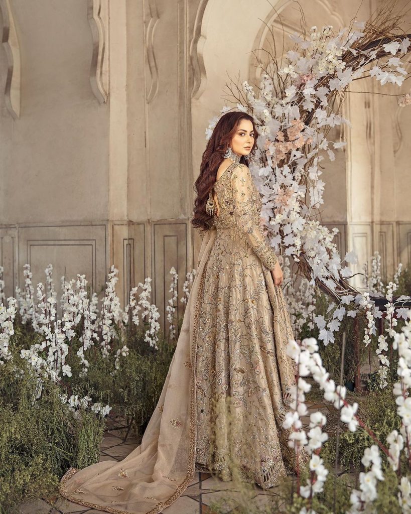 Sunnia Manahil's Latest Bridal Collection Featuring Hania Aamir