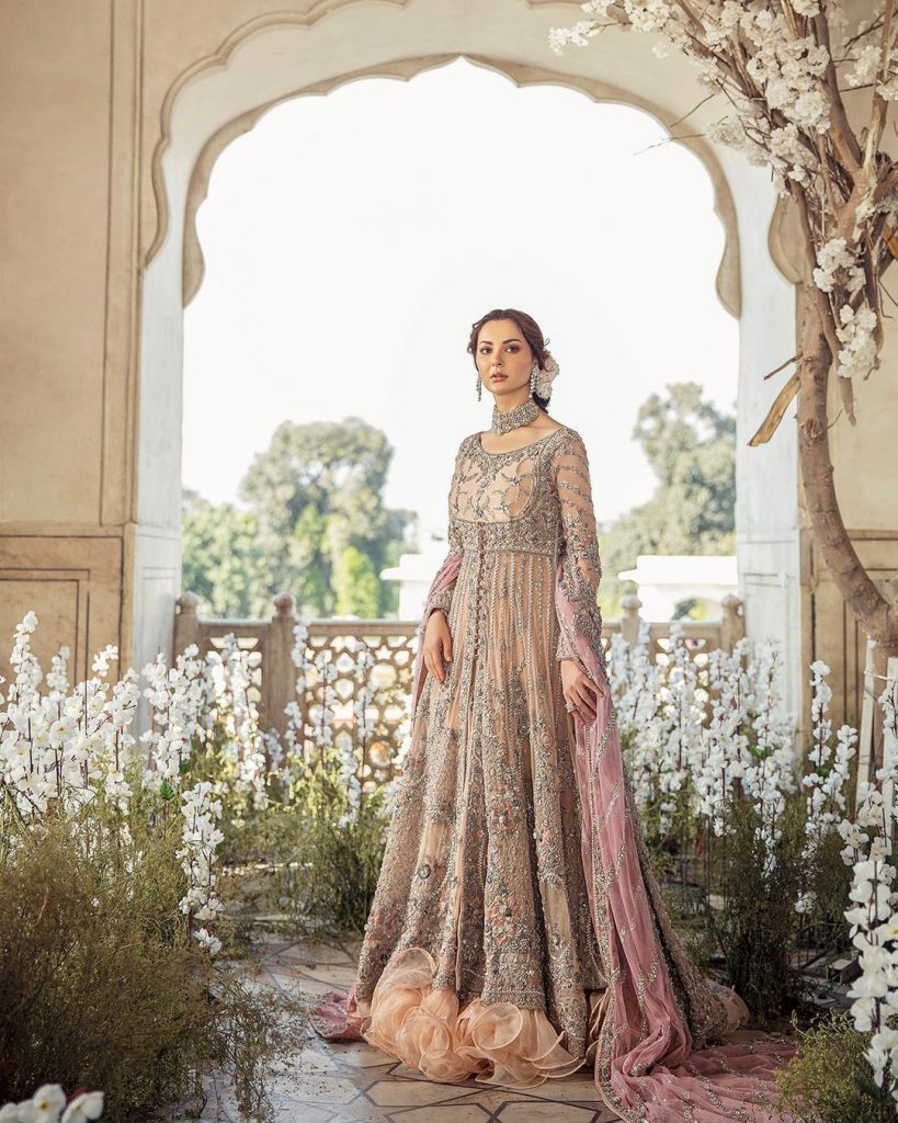 Sunnia Manahil's Latest Bridal Collection Featuring Hania Aamir