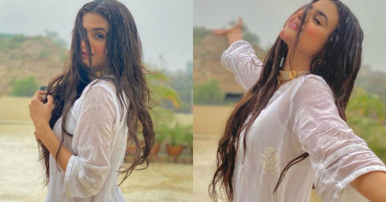 Hira Mani’s Stills While Enjoying Rain Are Bringing In A Lot Of Criticism