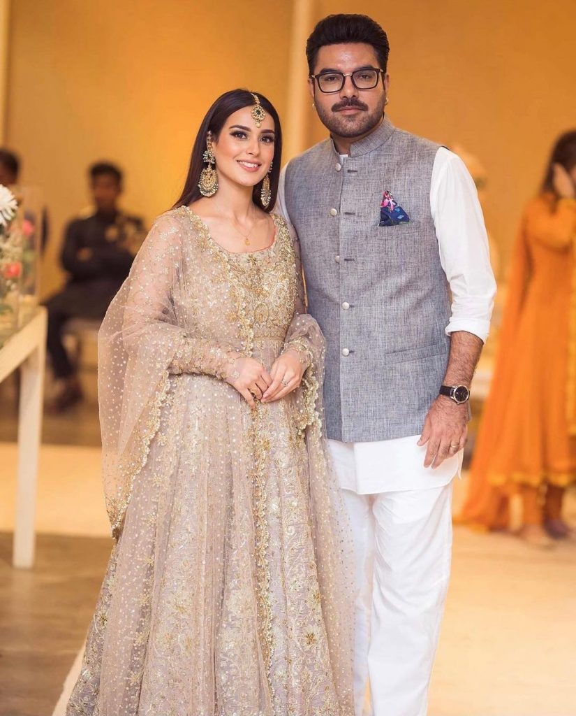 Breathtaking Pictures Of Iqra Aziz And Yasir Hussain From Minal Khan's Wedding