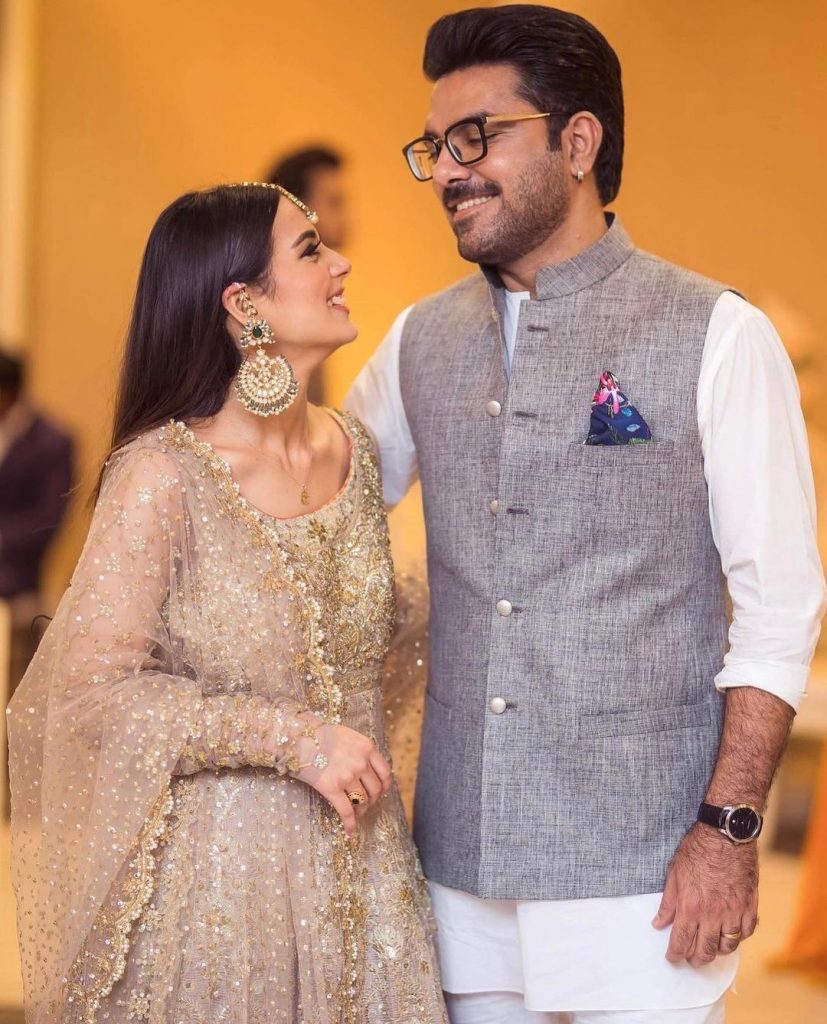 Breathtaking Pictures Of Iqra Aziz And Yasir Hussain From Minal Khan's Wedding