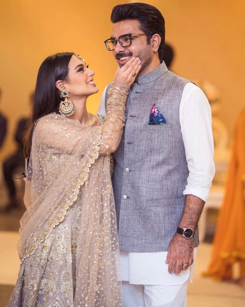 Breathtaking Pictures Of Iqra Aziz And Yasir Hussain From Minal Khan's Wedding