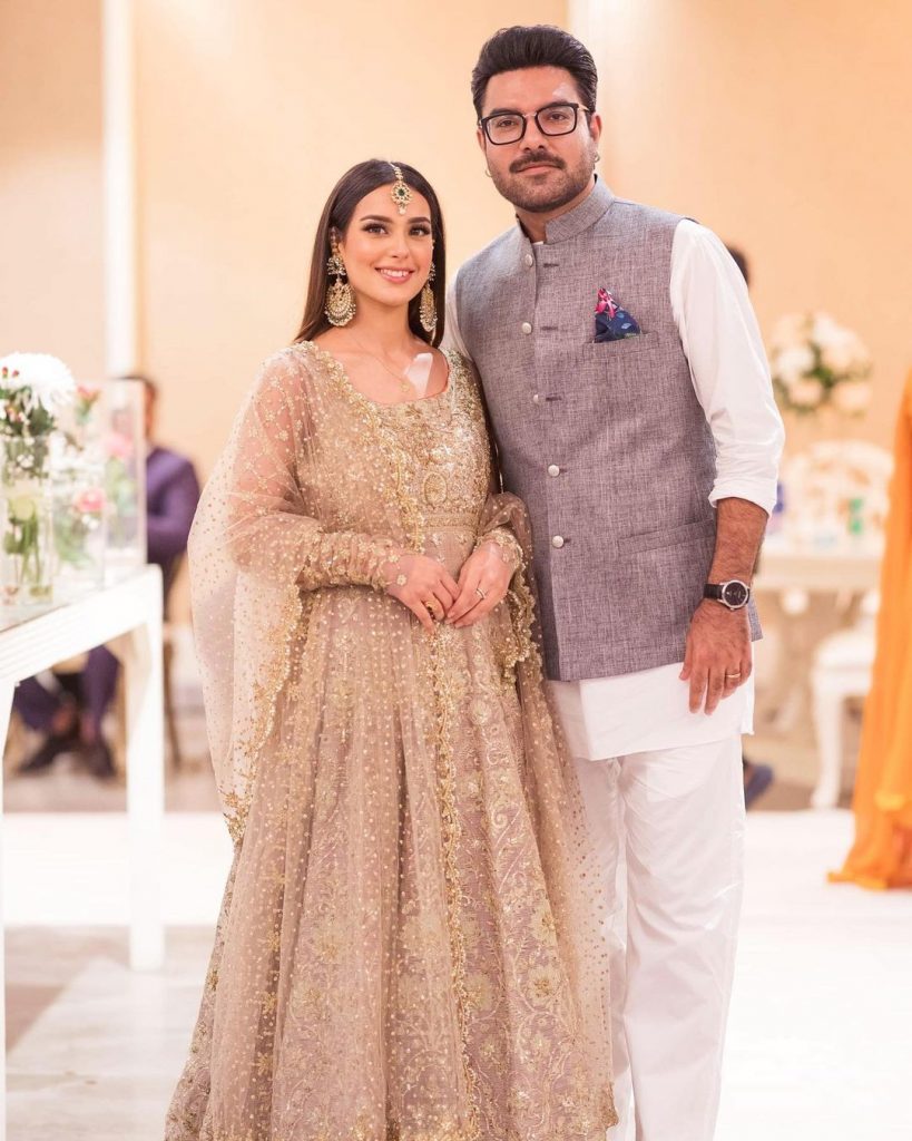 Breathtaking Pictures Of Iqra Aziz And Yasir Hussain From Minal Khan's Wedding