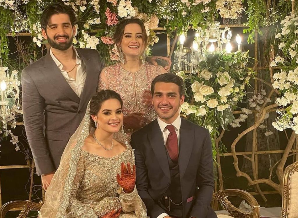 Ahsan Mohsin Ikram & Minal Khan Walima Pictures