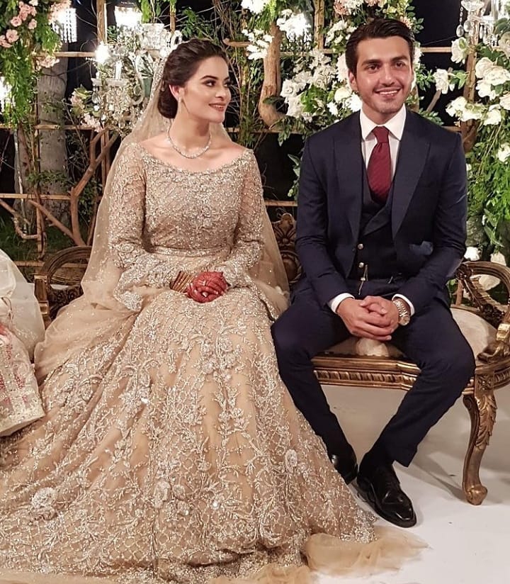 Ahsan Mohsin Ikram & Minal Khan Walima Pictures