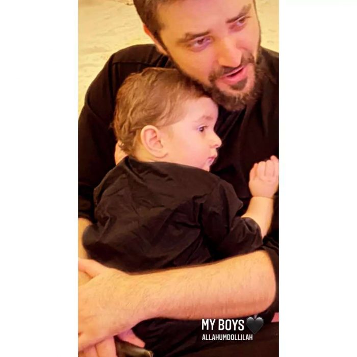 Adorable Pictures Of Naimal Khawar And Hamza Ali Abbasi With Their Son