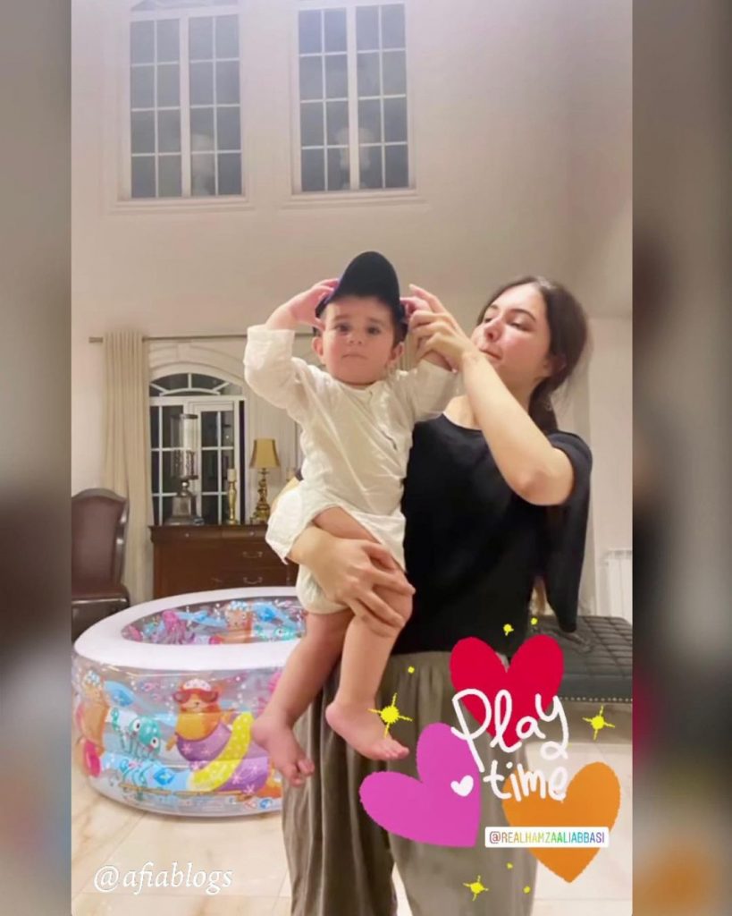 Naimal Khawar Khan Shares Adorable Pictures With Son