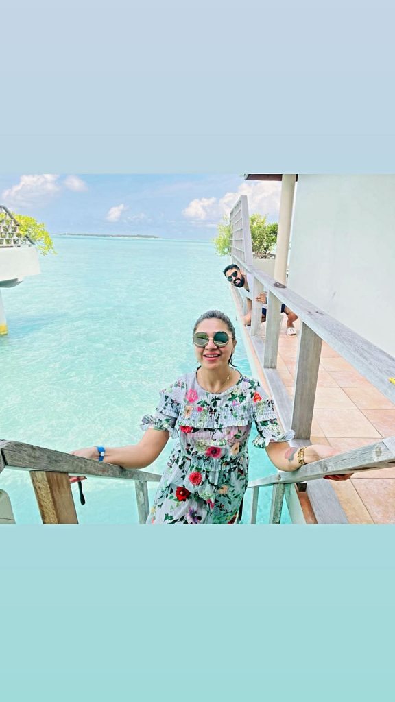 Natasha Ali Vacationing With Her Husband At Maldives