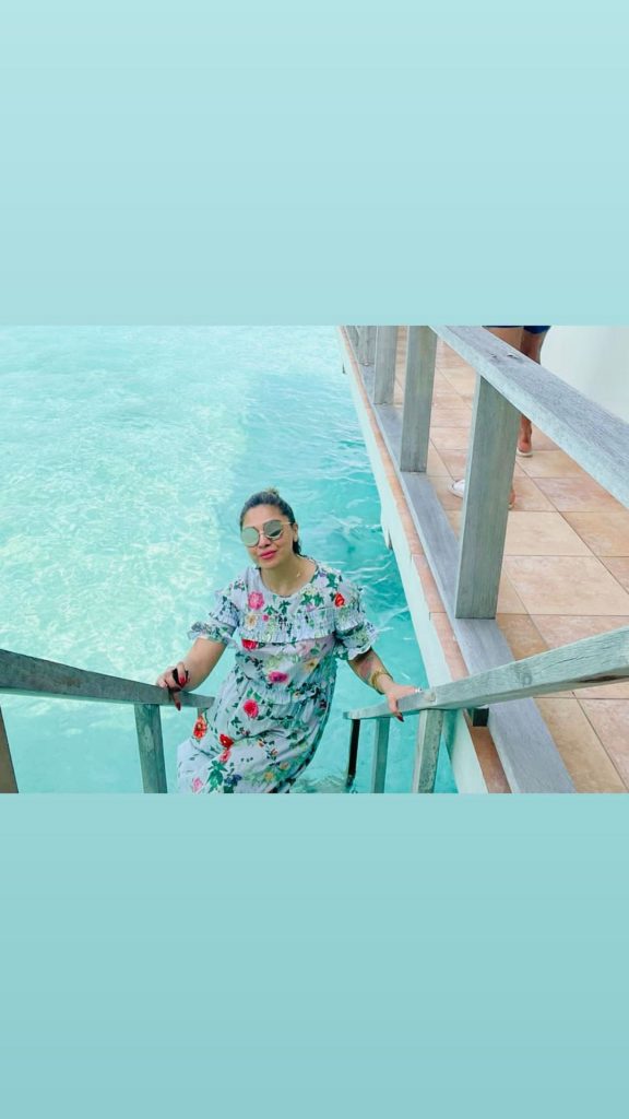 Natasha Ali Vacationing With Her Husband At Maldives