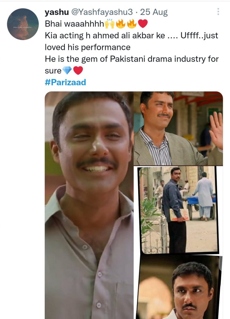 Public Lauds Ahmed Ali Akbar For His Brilliant Performance In Parizaad