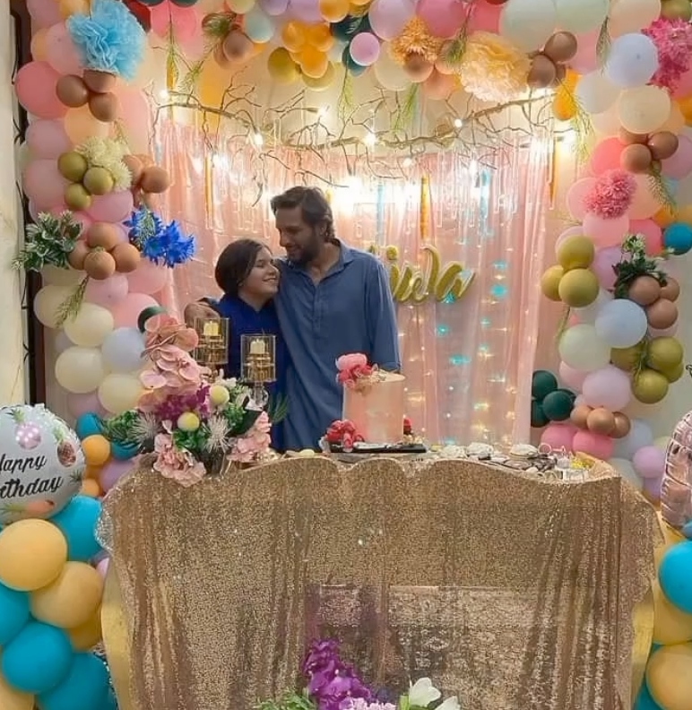 Shahid Afridi's Heartfelt Birthday Wish For Daughter - Pictures