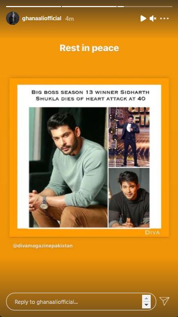 Pakistani Celebrities Express Their Grief On Sidharth Shukla's Sudden Death