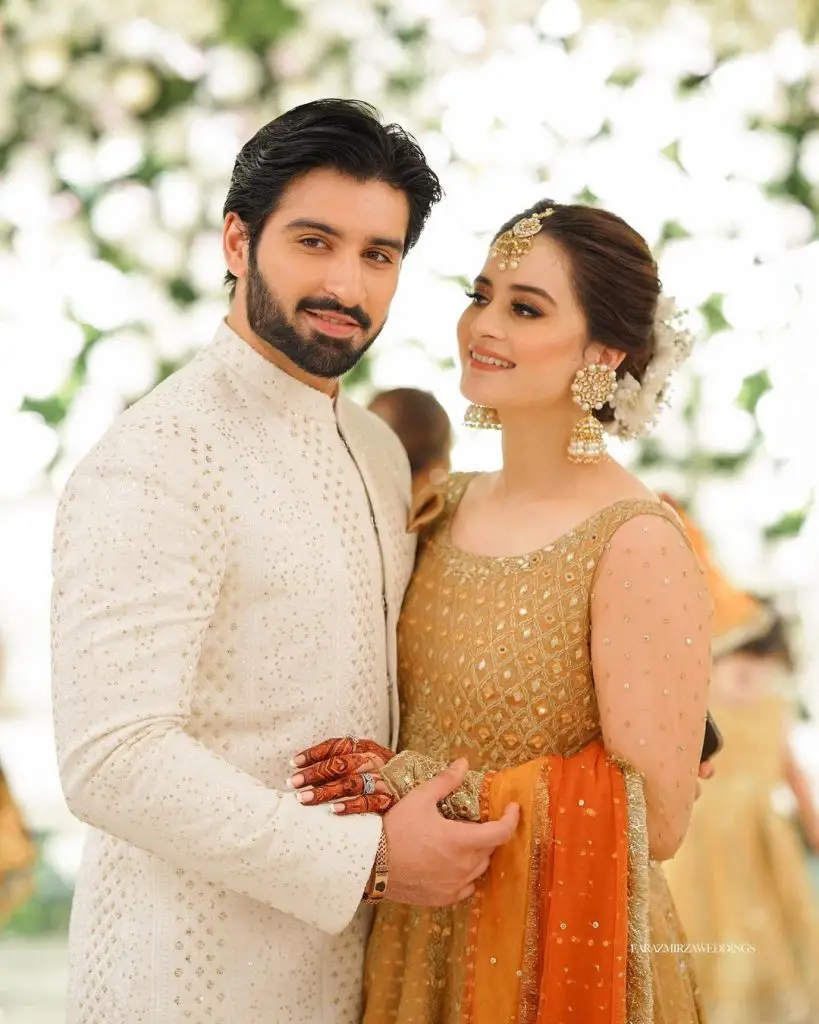 Bewitching Portraits Of Aiman Khan And Muneeb Butt From Minals Wedding Reviewitpk 6073