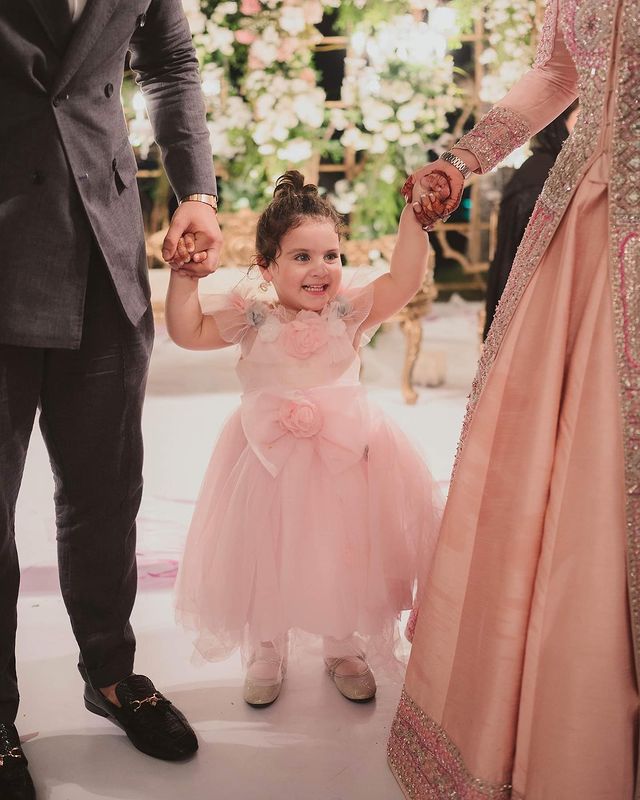 Aiman Khan And Muneeb Butt At Minal Khan's Valima- Beautiful Pictures