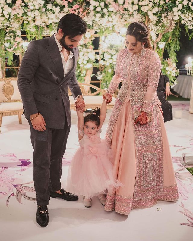 Aiman Khan And Muneeb Butt At Minal Khan's Valima- Beautiful Pictures