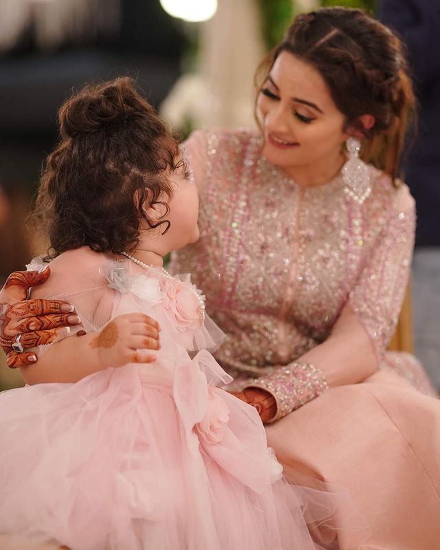 Aiman Khan And Muneeb Butt At Minal Khan's Valima- Beautiful Pictures