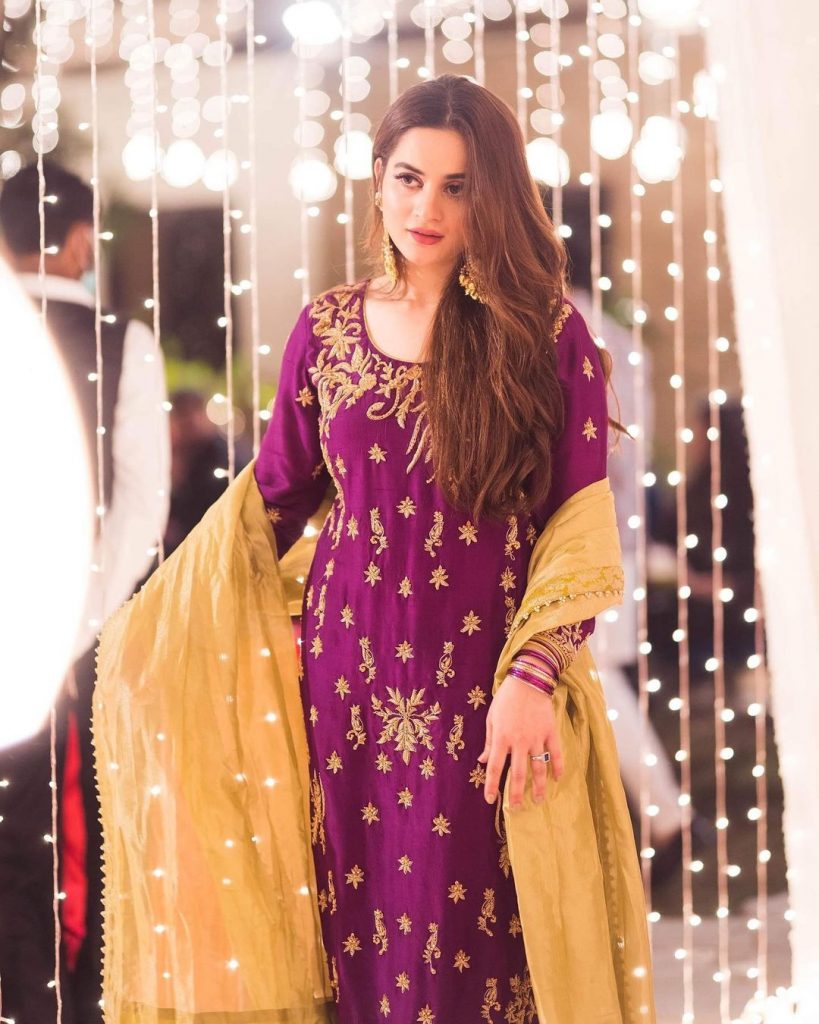 Aiman khan clearance mehndi dress price